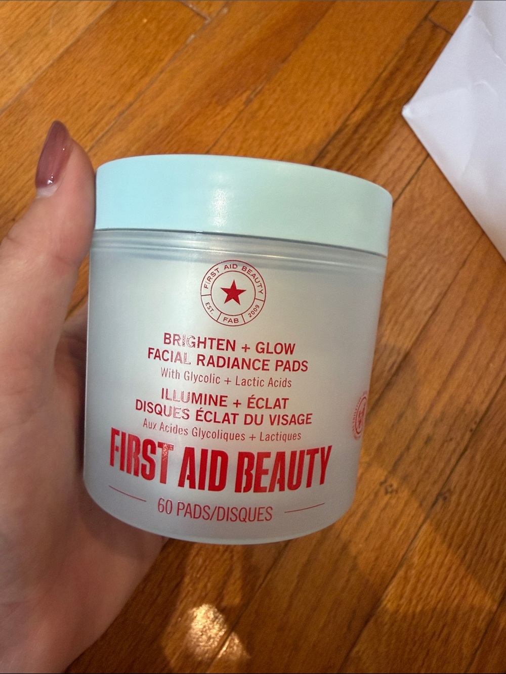 First Aid Beauty Brighten + Glow Facial Radiance Pads, 60 total NWT NEVER USED